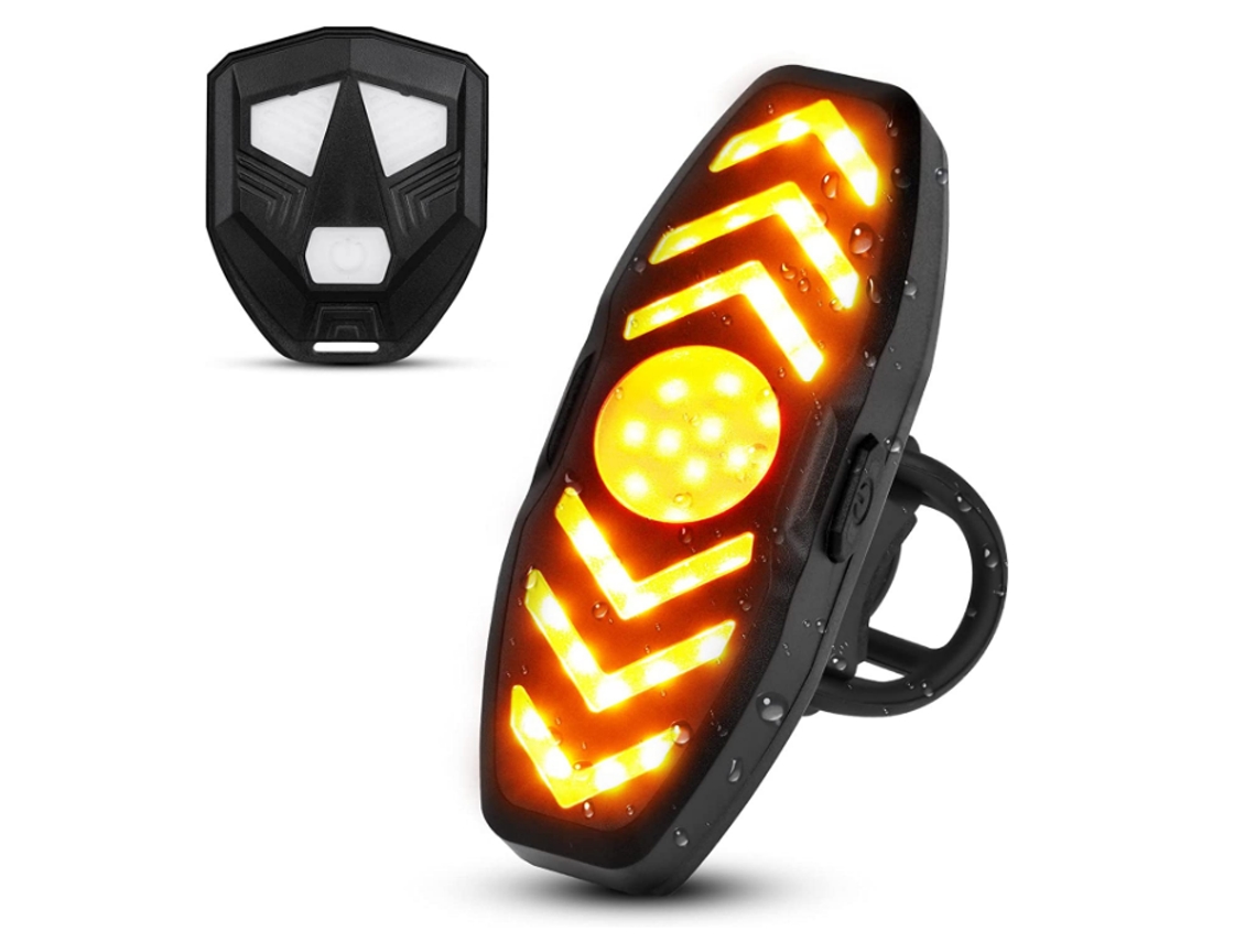 Luz Trasera Bicicleta Usb Recargable Casco Negro