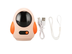 Calentador De Manos Recargable 5000mah Forma De Pingüino Lindo 3 Niveles Ajustables Portátil Rosa