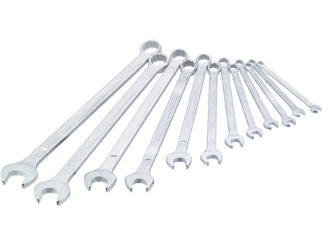 Llave combinada extralarga diseño delgado 600LG/12 Perfil de tracción hexagonal doble exterior 10 – 32 Número de herramientas: 12 HAZET