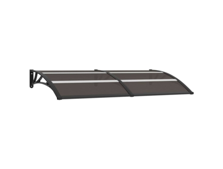 MAISON EXCLUSIVE Marquesina para puerta PC negro 200x80 cm