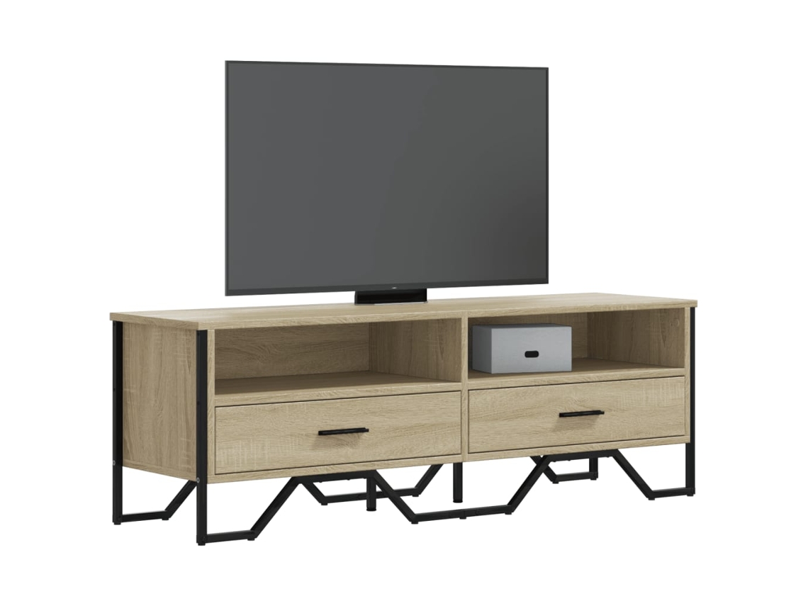 Mueble De Tv | Armario Para Tv | Gabinete De Tv Madera De Ingeniería Roble Sonoma 122x34x41 Cm