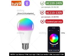 Bombilla Led Inteligente Bluetooth E27 Rgb Con Cambio De Color (220 V, 12 W) Y Control De Iluminación Regulable