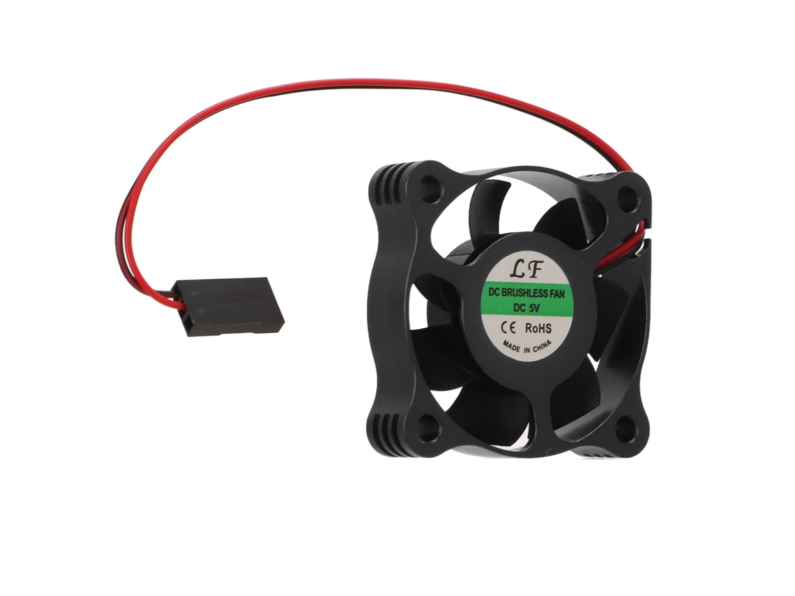 Ventilador de refrigeración para coche RC 1/10 1/12 1/8 Negro