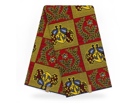 Tela Africana De Alta Calidad Para El Vestido De Costura (K - 110 Cm - 6 Yardas)