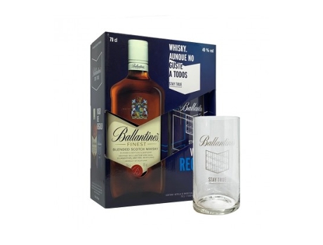 Estuche Ballantine's + Vaso GEORGE BALLANTINE AND SON