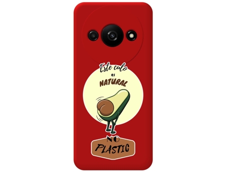 Funda Roja Diseño Culo para Xiaomi Redmi A3 TUMUNDOSMARTPHONE Silicona Líquida Rojo