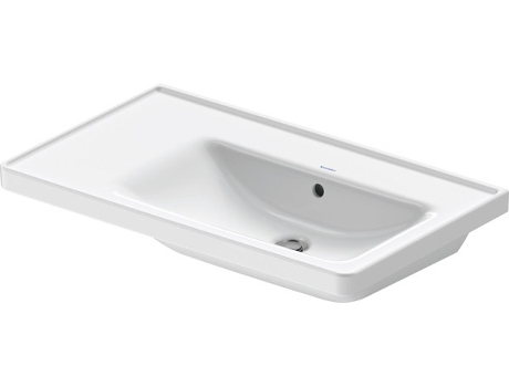 DURAVIT D-Neo mueble lavabo asimétrico, 800x480 mm, sin agujero de grifo, con rebosadero, 237080006