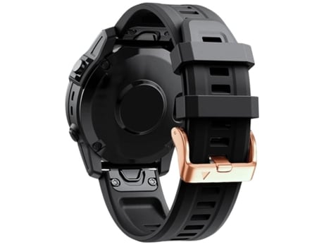 Correa Silicona Cierre Metálico para Garmin Fenix 6S Pro Gris y Negro Pack 2X VEANXIN