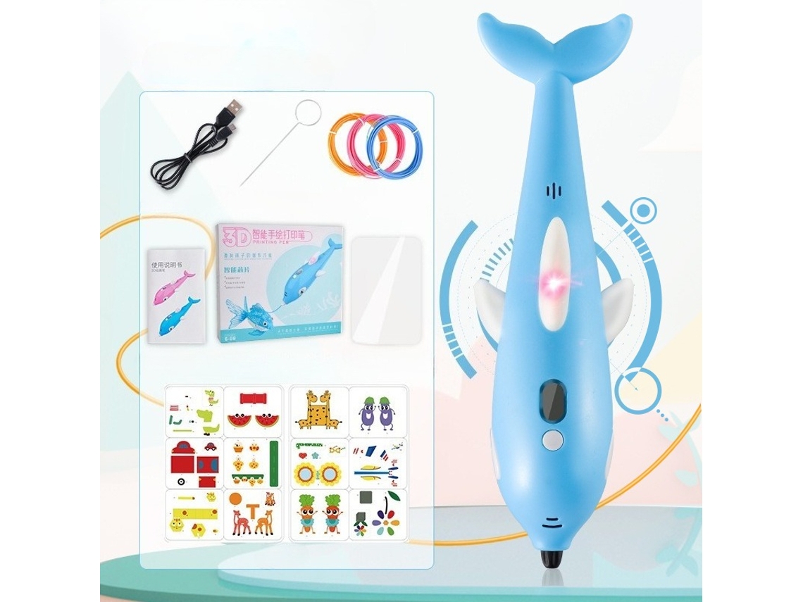 Lápiz De Impresión 3d Infantil, Recargable Por Usb, Paquete De Recarga De Filamento Pla De 6 Metros Panoona