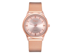 Relógio De Quartzo Feminino De Couro Pu Fashion Com Strass E Pulseira Estreita Marrom