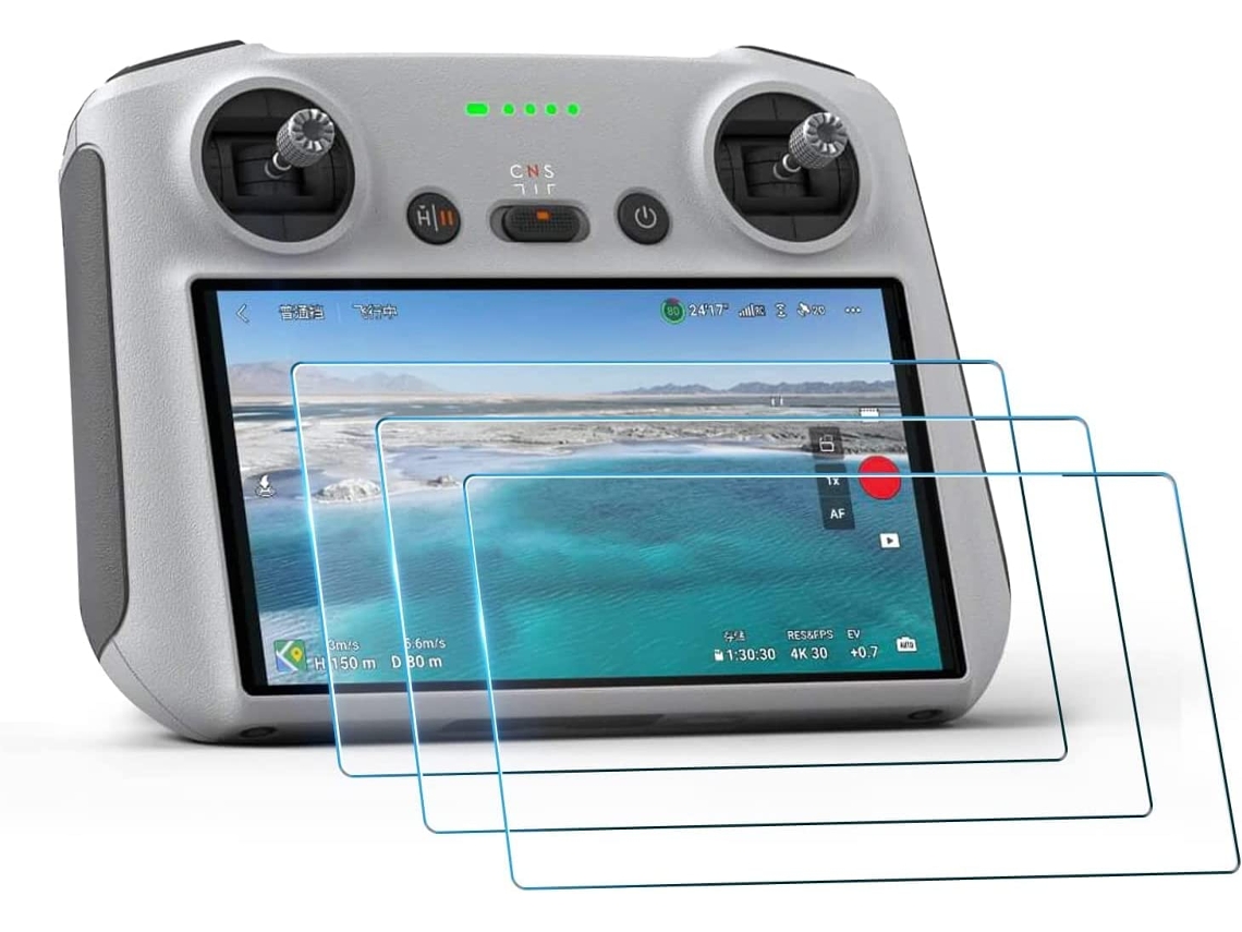 Juego de 3 protectores de pantalla de vidrio templado antirroturas y arcos eléctricos para DJI Mini 5 Pro (3 unidades)