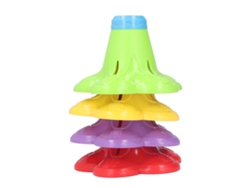 Jarrones de baño apilables, juguetes educativos para bebés, bloques de construcción, jarrones con forma de almohada floral.