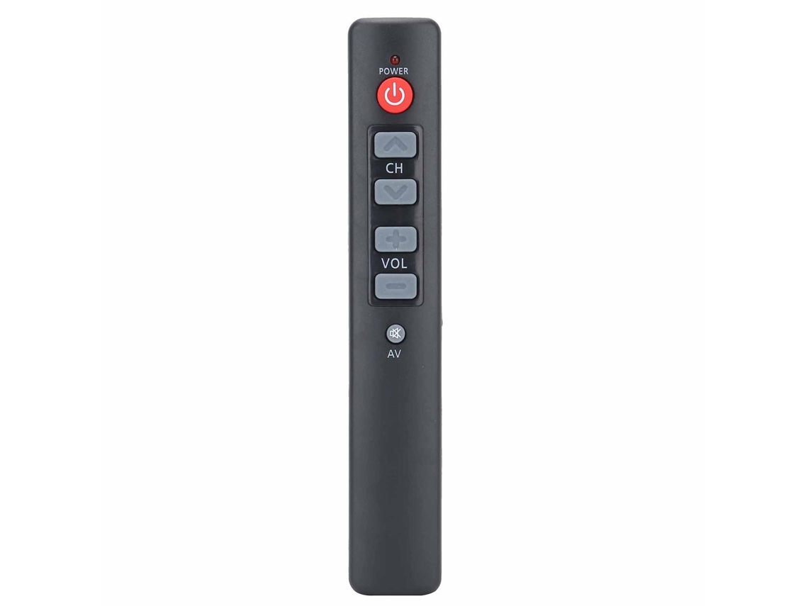 Mando A Distancia Inteligente Con 6 Botones Grandes Para Tv, Stb, Dvd, Dvb, Hifi, Vcr - Gris