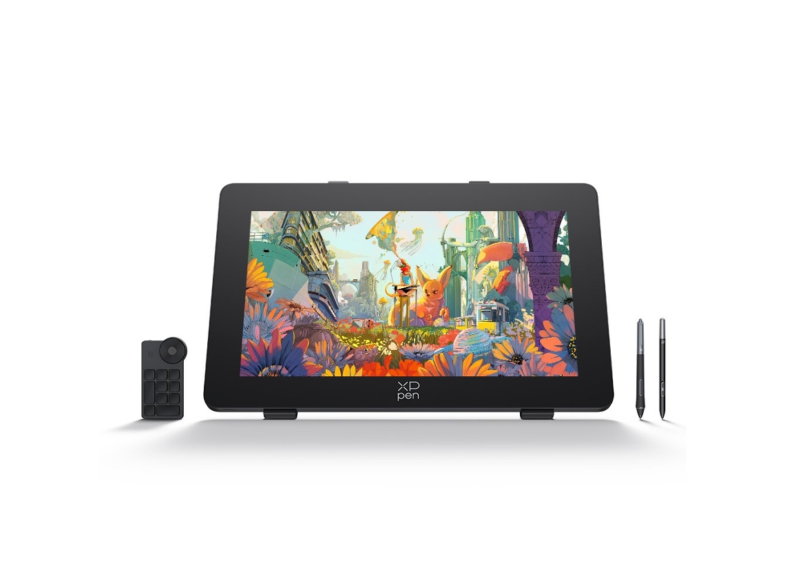 Tableta Gráfica XPPen Artist Pro 24 Gen2 4K UHD, 2 Lápices de Presión 16K con Soporte Ajustable y Teclado Mini