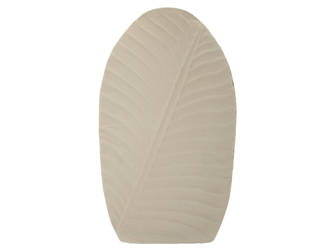 Jarrón decorativo Mf809, metal, beige, 26 x 11 x 41 cm, Epikasa