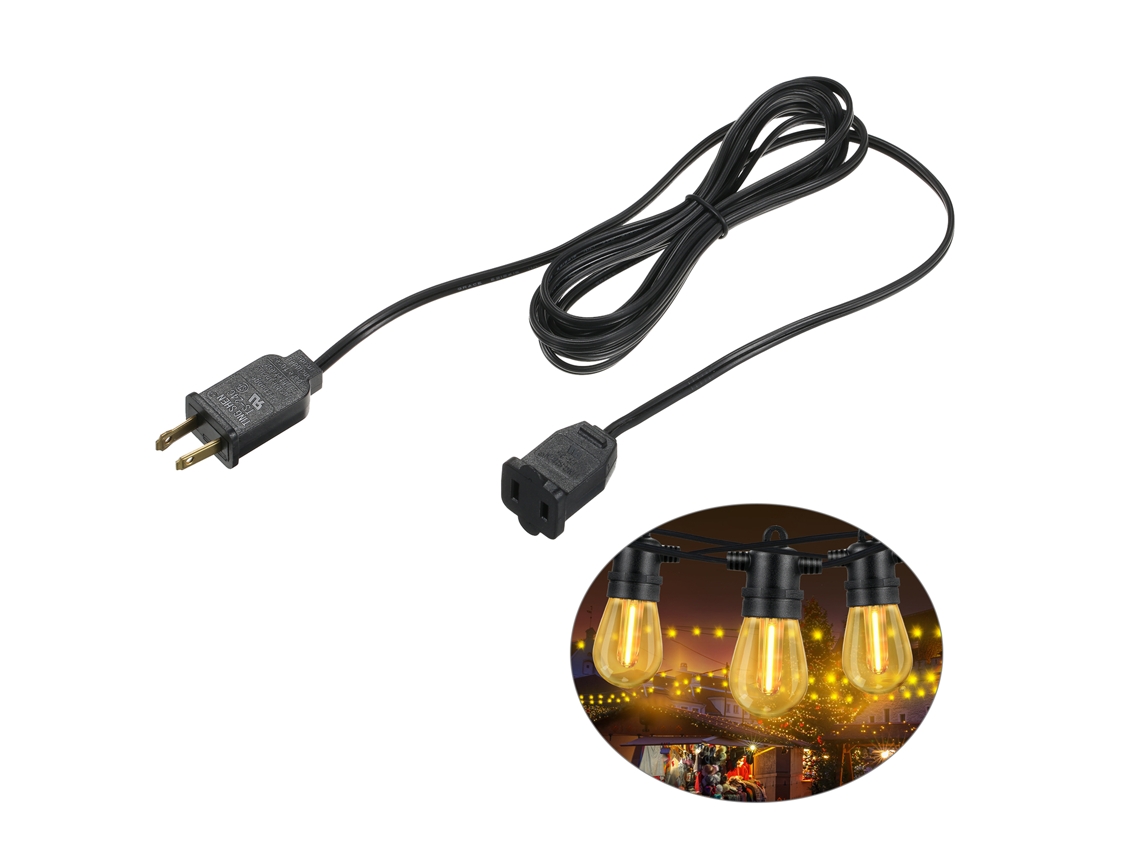2026-cable Extensible Neoglint 3m/9.8ft Ip65 Resistente Al Agua Para Luces De Cadena Exteriores Fácil Instalación