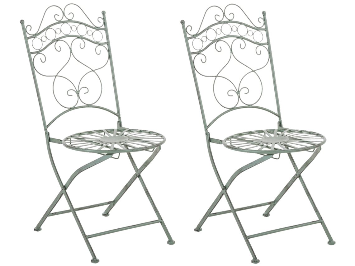 Juego de 2 sillas Indra Verde Antiguo Clp