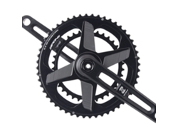 Juego de bielas ultraligeras Evosid para bicicleta de carretera (50 34 dientes, 52 36 dientes y 53 39 dientes, tecnología hueca, 170 mm)