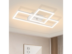 Lámpara de techo LED blanca de 3000 K para salón, pasillo o cocina, 2 marcos Zmh
