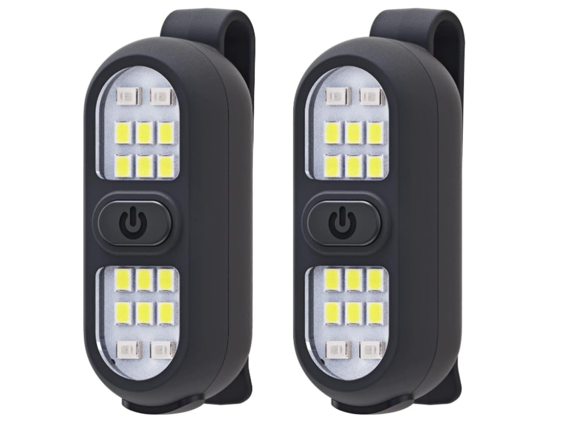 Linterna Luz de Pasillo Luz de Seguridad Recargable Antorcha Manos Libres Luz de Trabajo Led Portátil Negro YEMAESRE