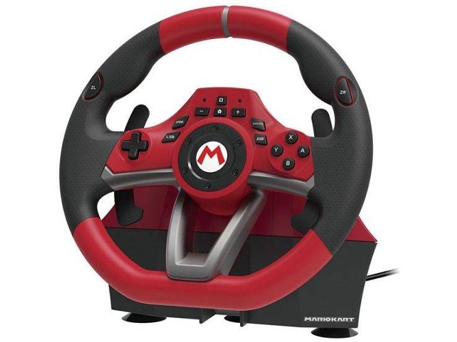 Volante HORI Mario Kart Deluxe (Nintendo Switch - Rojo)