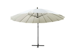 Sombrilla colgante de aluminio blanco de 3 m Wsd752071 Lovely Home