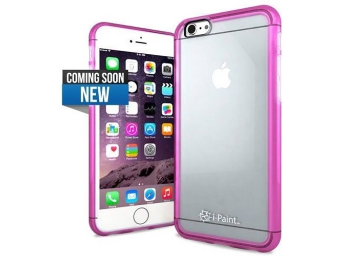 Funda iPhone 6, 6s, 7, 8 I-PAINT Frame Case Rosa