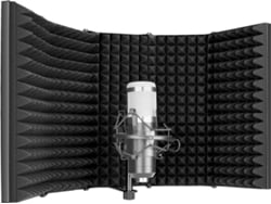 Espuma Absorbente de Sonido de Micrófono para Grabación de Estudio No Incluye Micrófono ni Soporte Neewer Escudo Aislamiento Micrófono Compacto de Mesa con Soporte para Trípode 