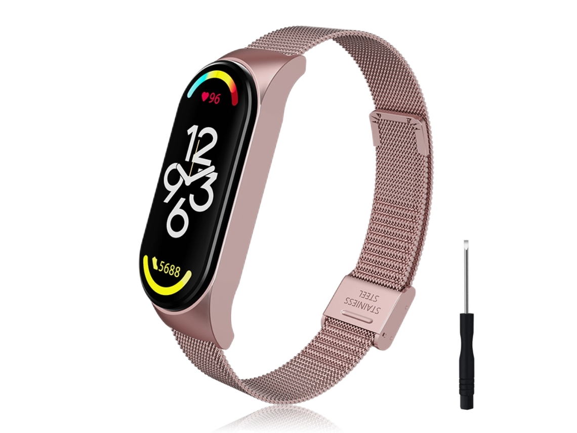 Pulseiras De Reposição Compatíveis Com Xiaomi Band 7 Pulseiras De Metal Aço Inoxidável À Prova D'água Fácil De Instalar Com Ferramentas