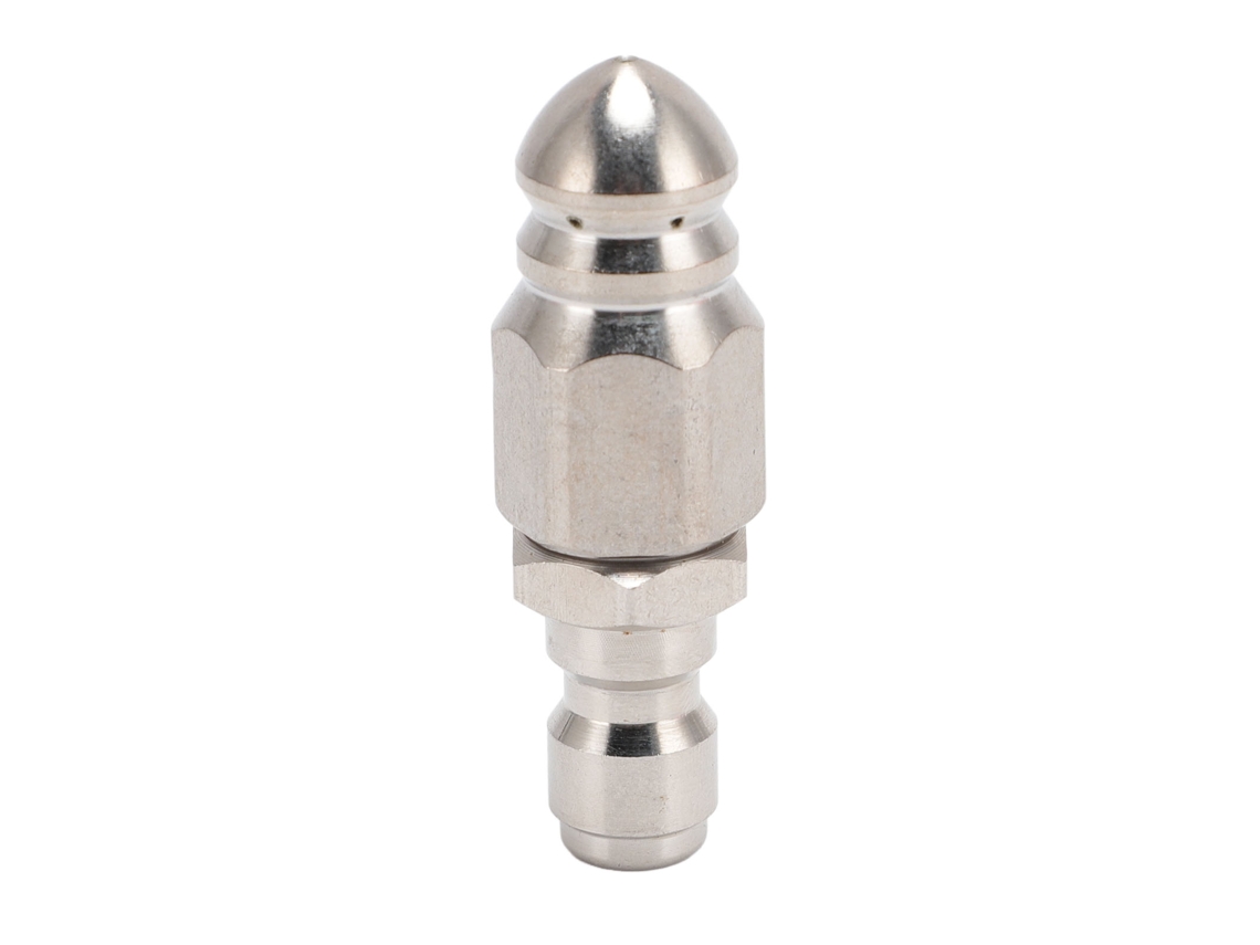 Boquilla de chorro de alta presión de acero inoxidable de 5000 psi para limpieza de alcantarillas