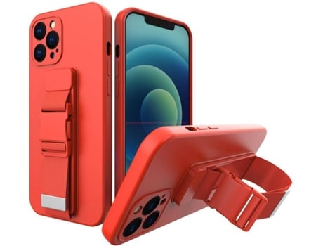 Funda Samsung Galaxy A22 5G LANYARD Lisa (Rojo)