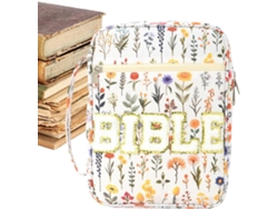 Bolsa para Biblia con Letras del Alfabeto, Bolsa de Transporte Acolchada, Ideal para Cuadernos, Vayotoy