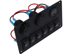 Panel De Control Con Interruptores Led Y Cargador Usb
