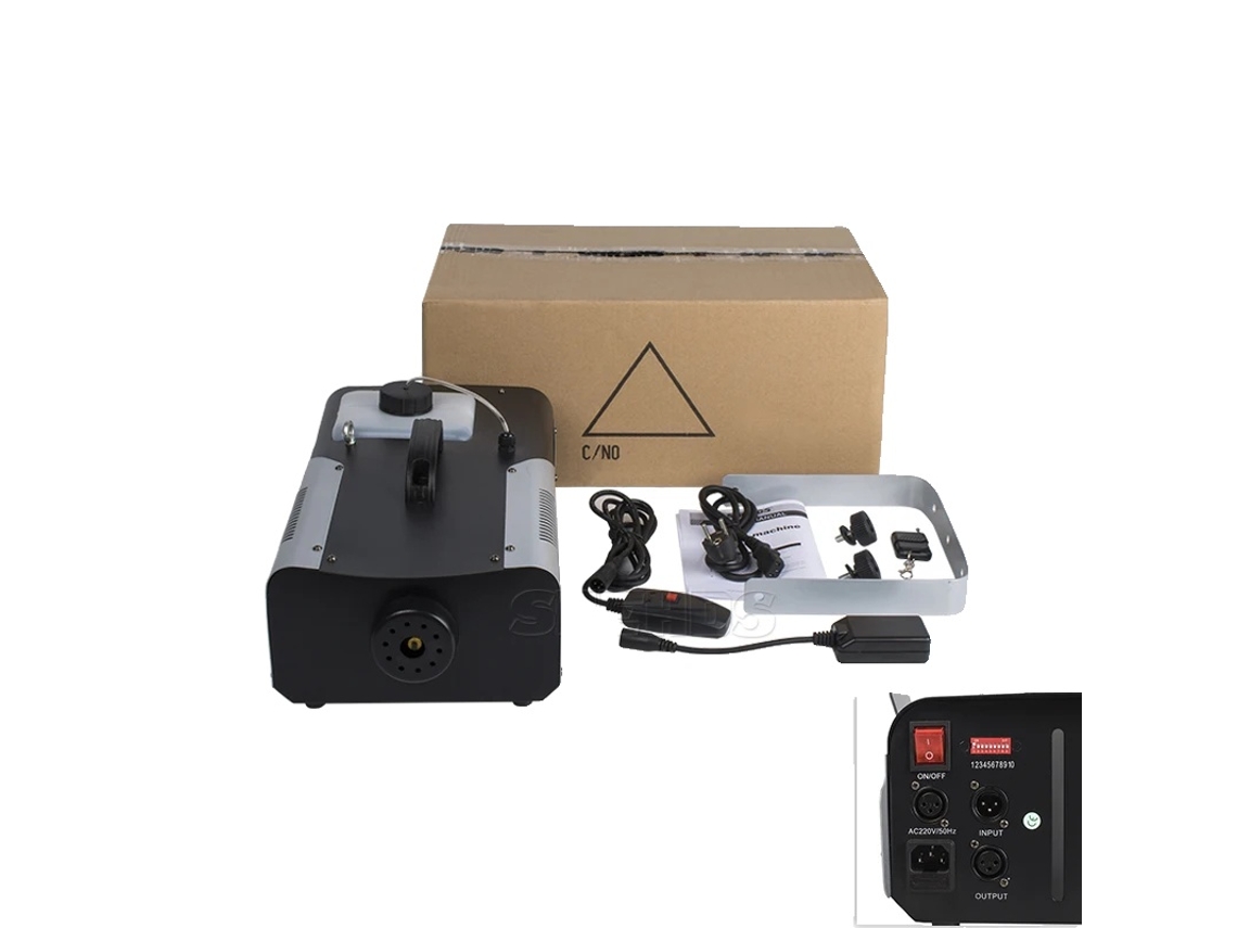 Máquina de humo, 1500 W de potencia, control DMX, DMX512, enchufe UE OEM