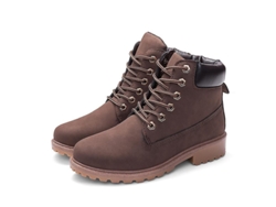 2026-zapatos Martin Mujer Con Tacón Plano Y Cierre De Cordones Para Tobillo Calientitos Material Pu Plantilla De Pelo Suela De Goma