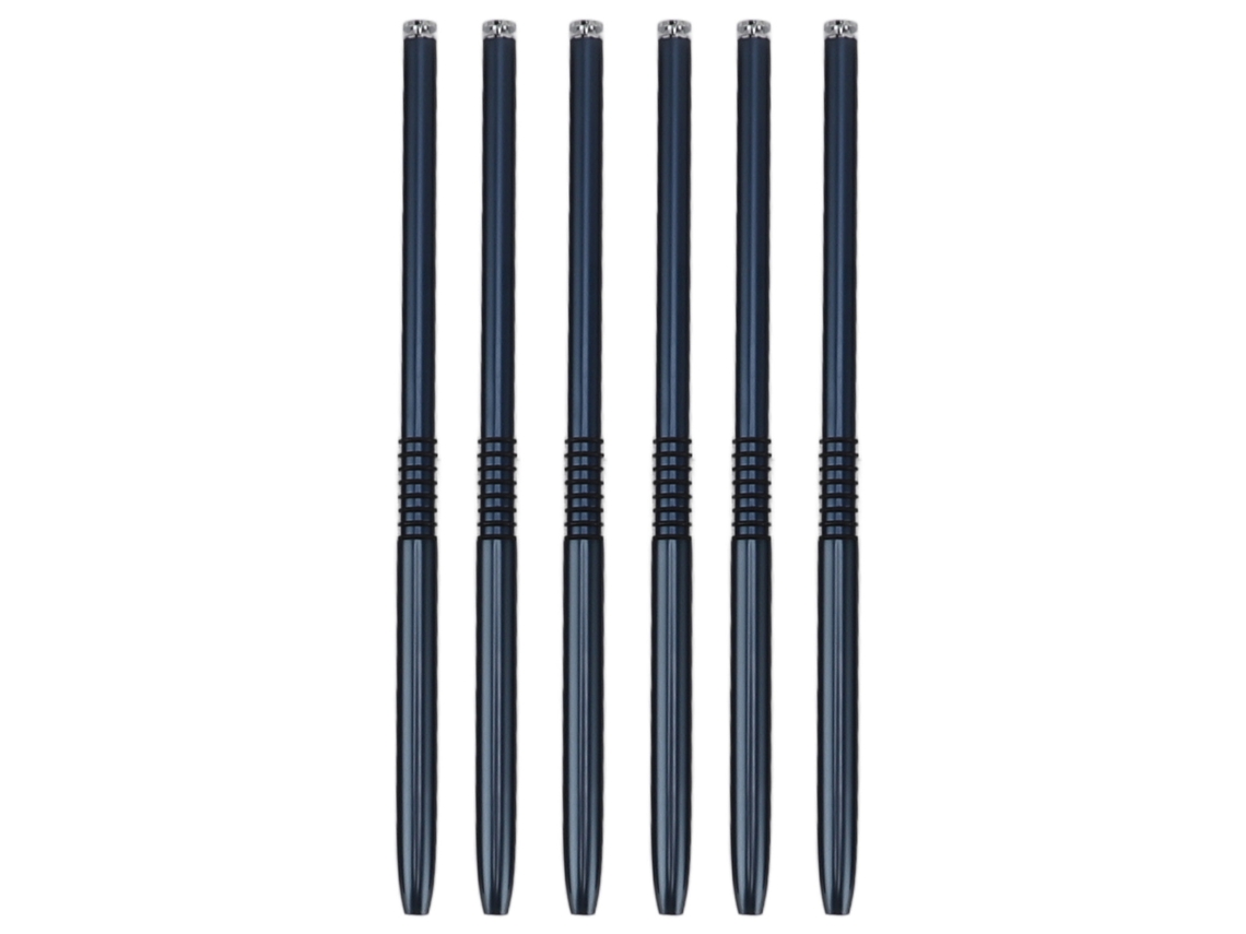 Rebe-set de 6 pinceles multifuncionales ultrafinos para delineado de uñas, para pintar y diseñar uñas - Azul