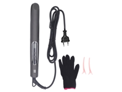 2026-Alisador de Cabelo 2 Em 1 Retificador E Enrollador Com Aquecimento Ptc Lcd Controle de Temperatura Luvas Plugue Eu 100-240v