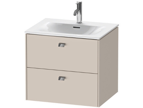 Mueble DURAVIT Brioso bajo lavabo montado en la pared 62,0 x 47,9 cm 2 cajones incl. recorte de sifón y delantal para lavabo Viu 234463