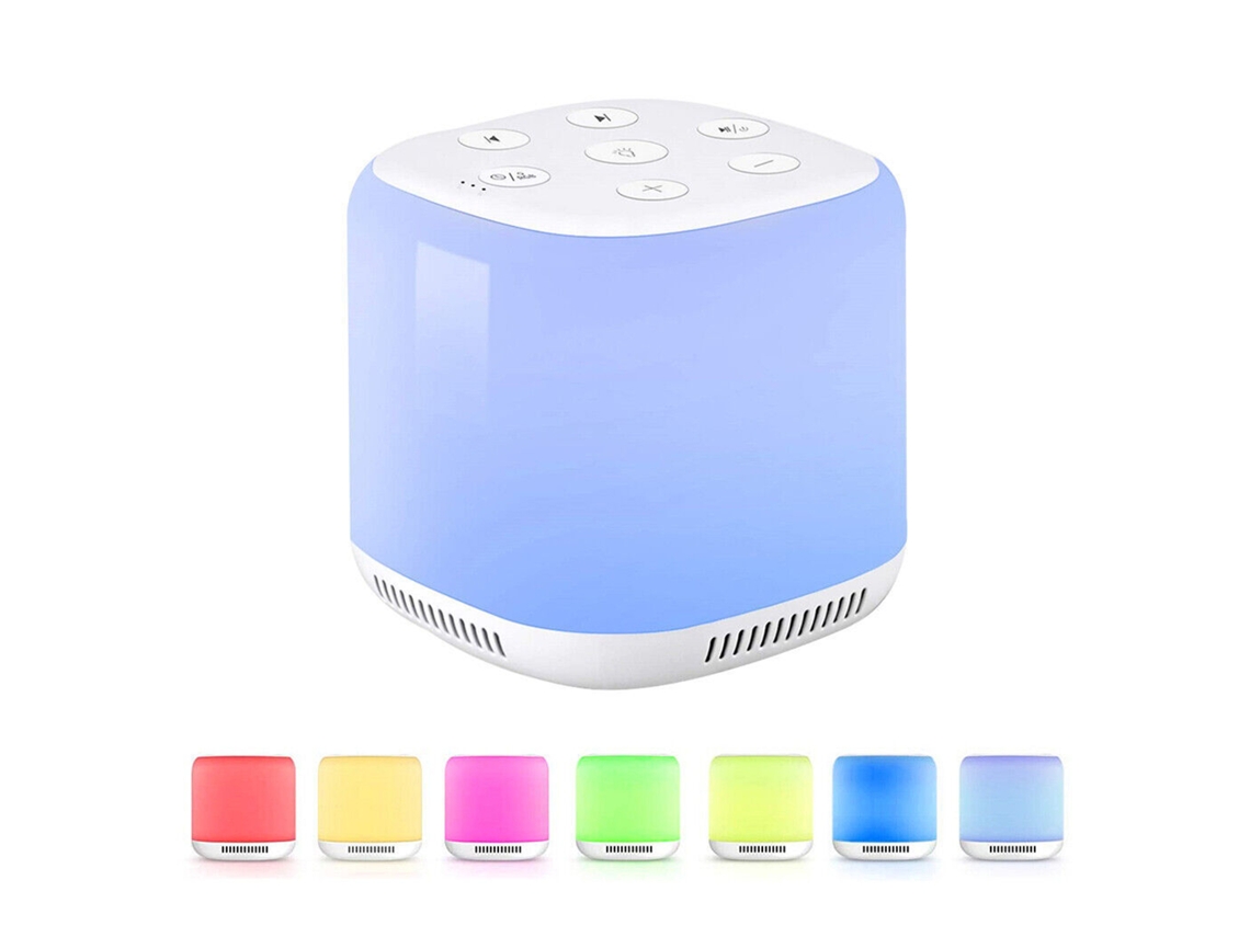 2026-máquina De Ruido Blanco Portátil Con 34 Sonidos Naturales, Temporizador Y 9 Efectos De Luz, Batería 1800mah Para Niños Y Adultos