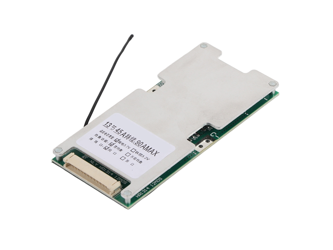 Placa De Protección Bms Para Batería De Litio 13s 45a Con Carga Balanceada