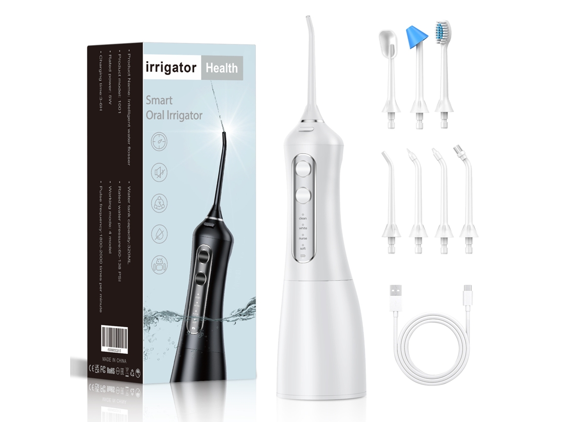 Equipo Higiene Oral Portátil Regulable, Perfecto Para Brackets, Elimina Placa En Zonas Ocultas Interdentales.
