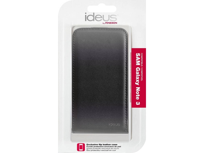 Funda Samsung Galaxy Note 3 IDEUS CANOTE3LEABK Negro