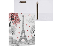 Besportble Carpeta De Anillas Redondo Con Portapapeles Y Oficina Pvc. 27,9 X 21,6 Cm 31,5 27 6