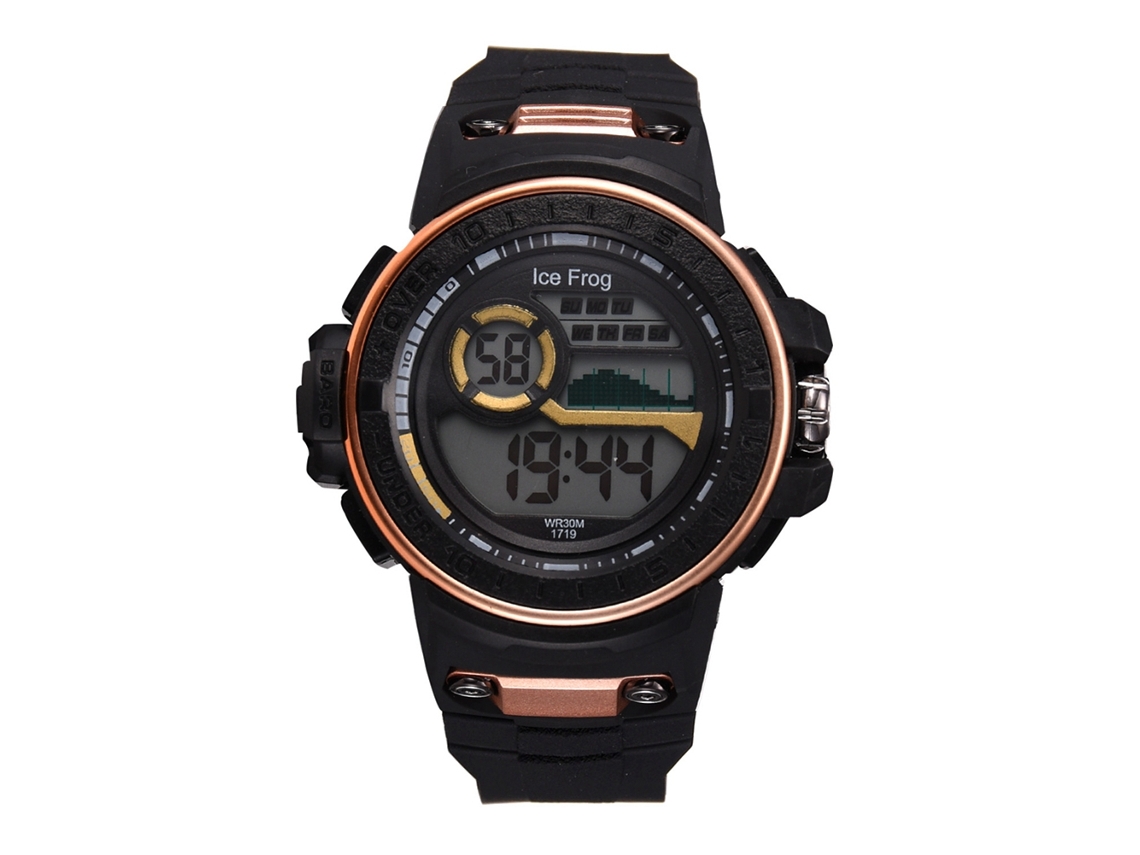 Reloj Hombre Estilo Casual Silicona Resistente Al Agua Para Estudiantes Naranja