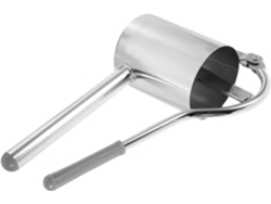 Máquina manual para pasta de acero inoxidable, acabado plateado, prensa doméstica para pasta con mango Gokoco