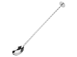 VYLARA Colher De Bar Para Misturar Bebidas, Colher Longa De Aço Inoxidável Para Misturar Coquetéis Em Espiral Com Acabamento Liso E Brilhante, Utensílio De B