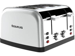 Tostadora TAURUS Vintage Four 960 (1900 W - Inox)  