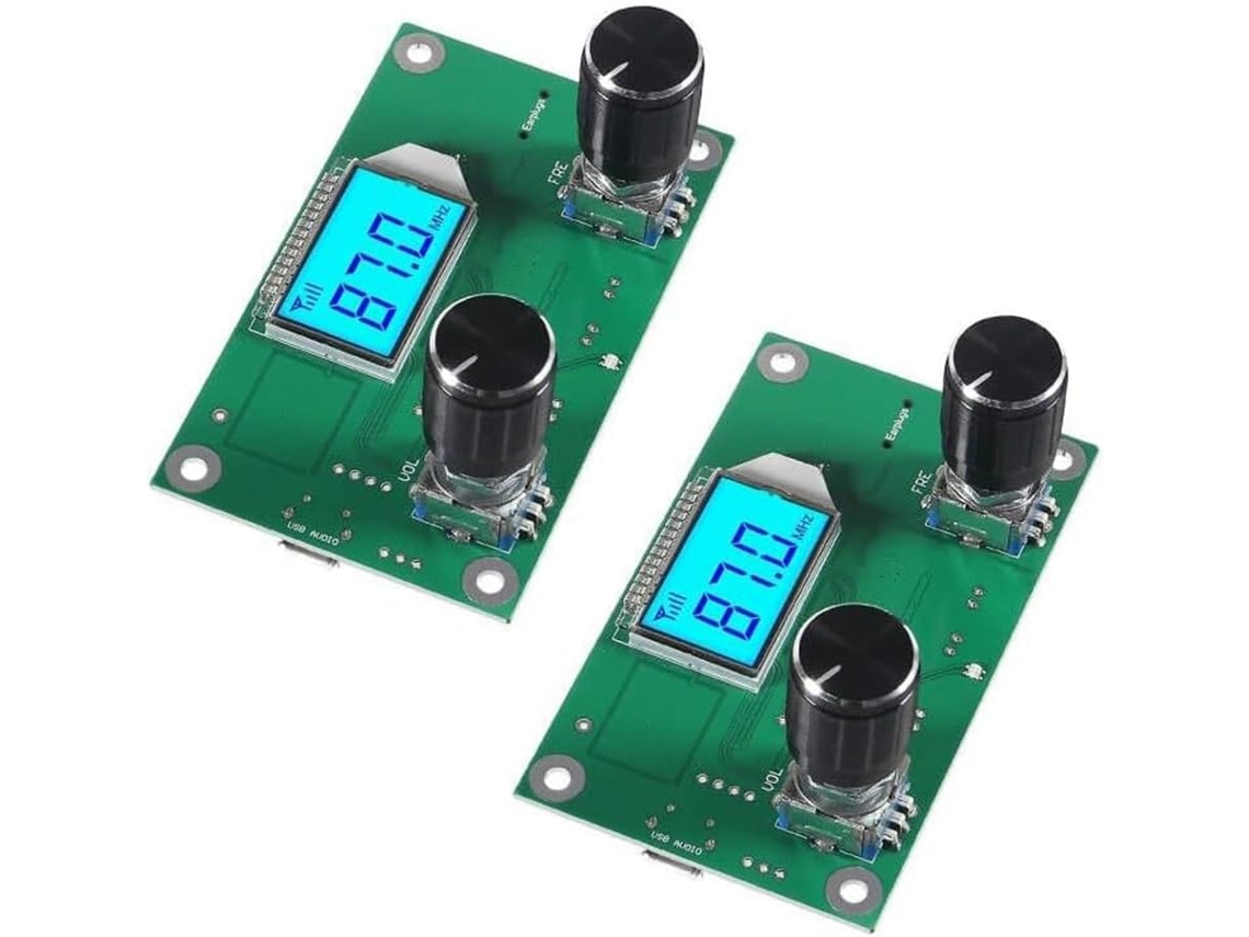 Lote De 2 Receptores Fm Digitales, Módulo Receptor De Radio, Placa Estéreo