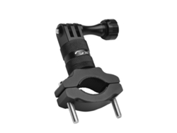 Accesorios para cámara: soporte, adaptador, pulsera y soporte para bicicleta.