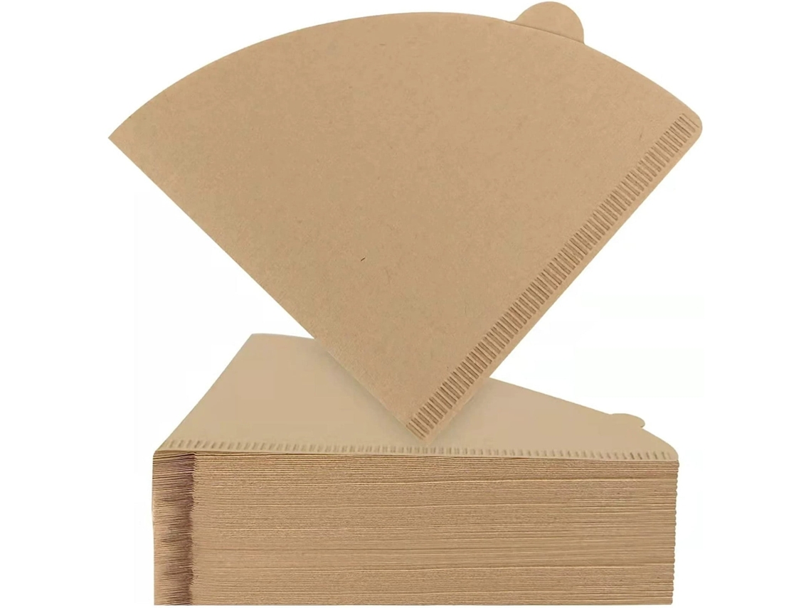 Filtro De Café Desechable, Filtro Cónico De Vertido Con Geometría En V Y Asas Colgantes, Papel De Filtro Marrón Natural Sin Blanquear, Limpieza En Un